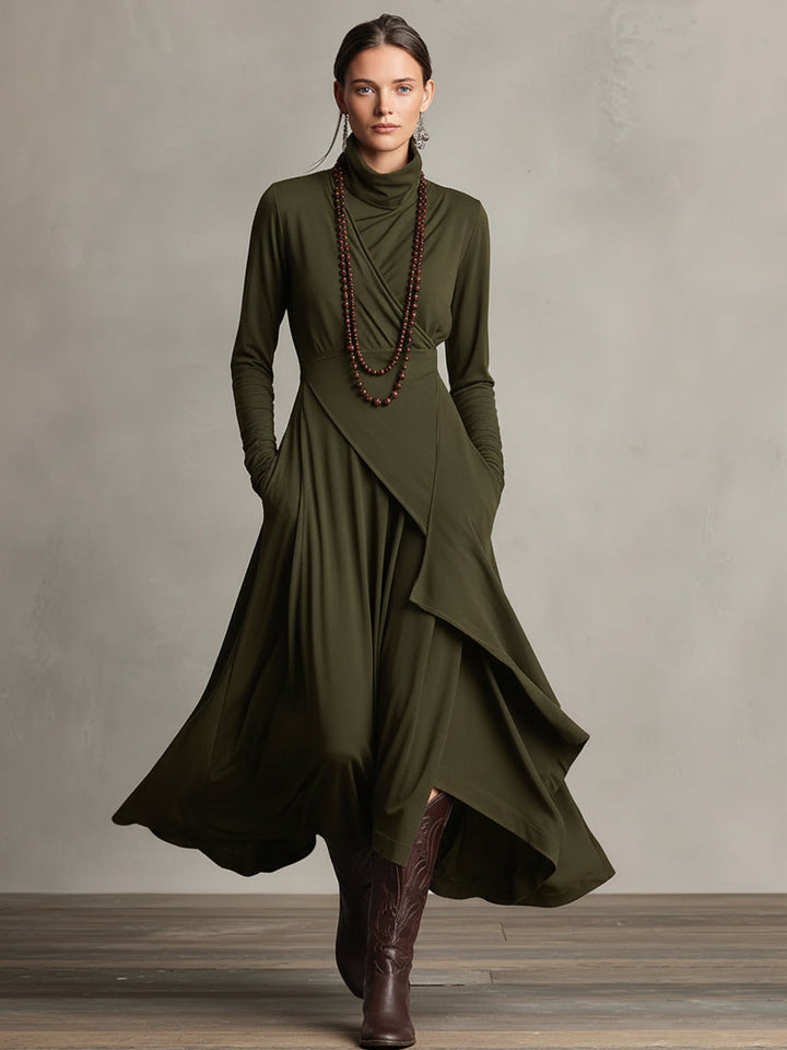 Draped Maxi Dress