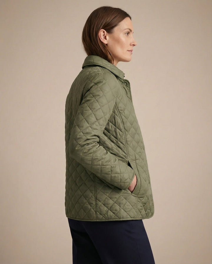 Olive Quilted Jacket