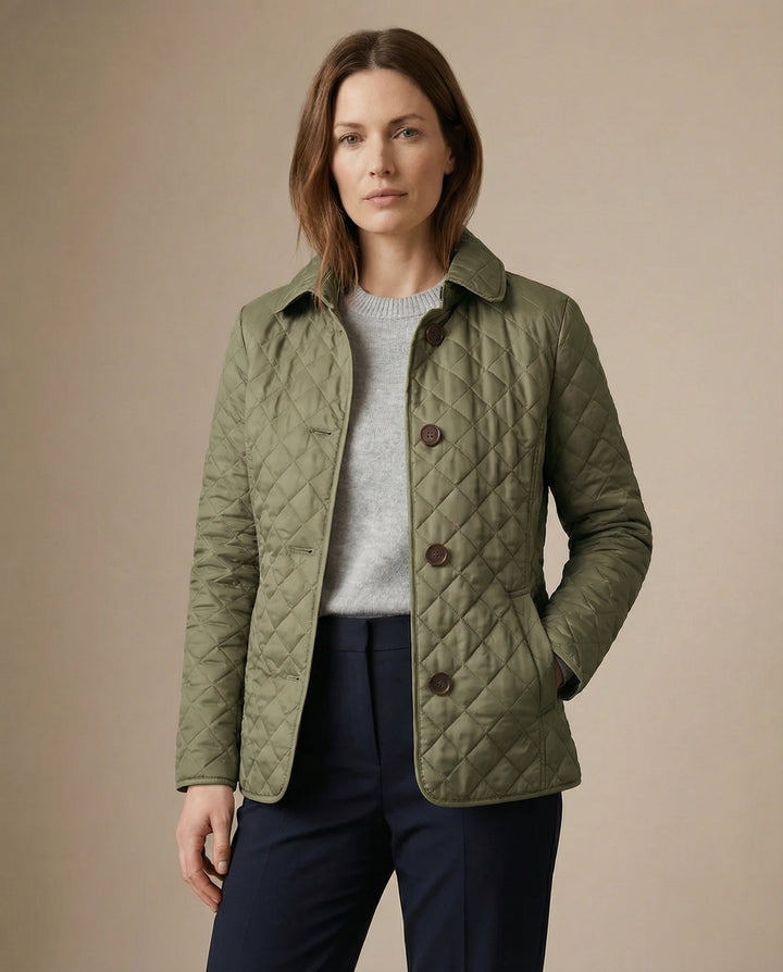 Olive Quilted Jacket