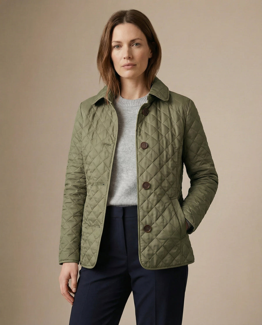 Olive Quilted Jacket