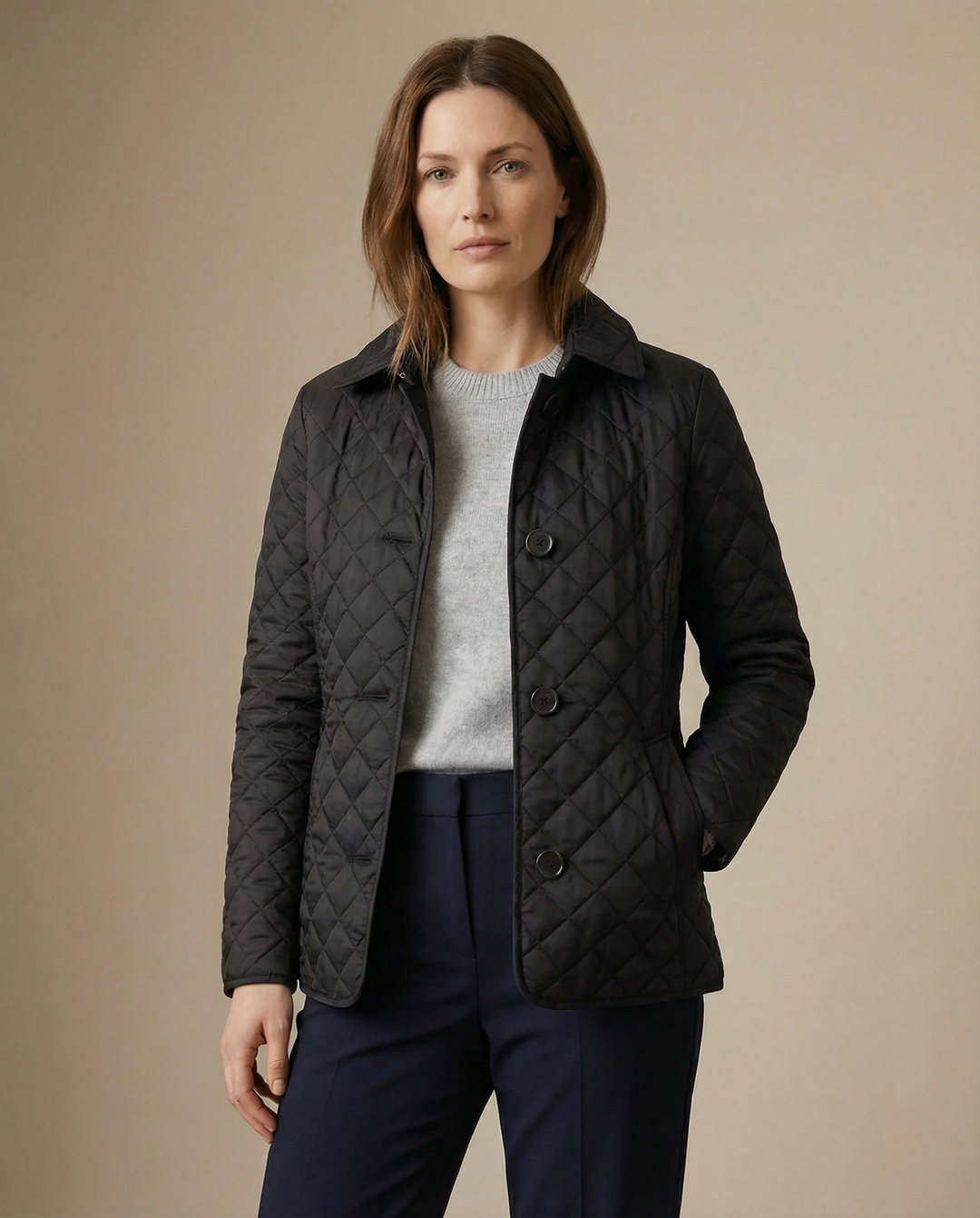 Olive Quilted Jacket