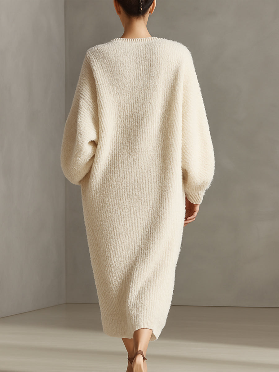 Mink Knit Midi Dress