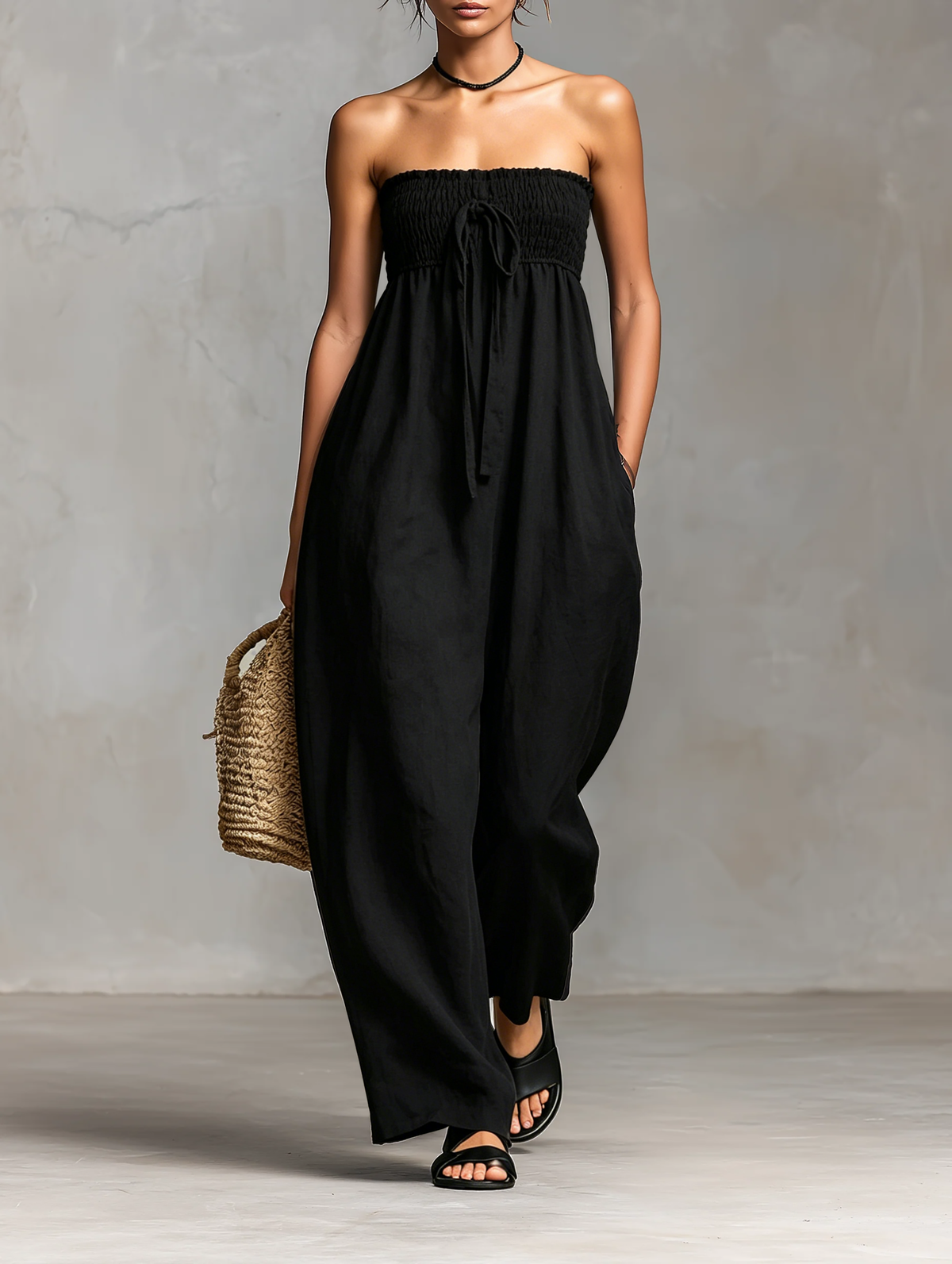 Linen Blend Jumpsuit