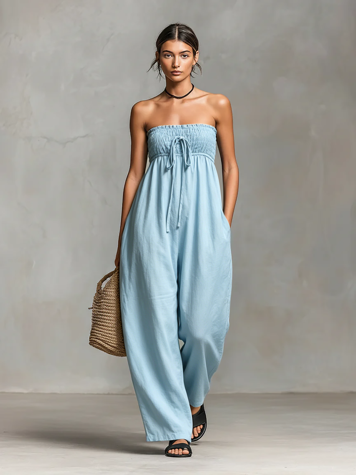 Linen Blend Jumpsuit