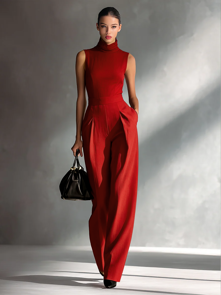 Burgundy Jumpsuit