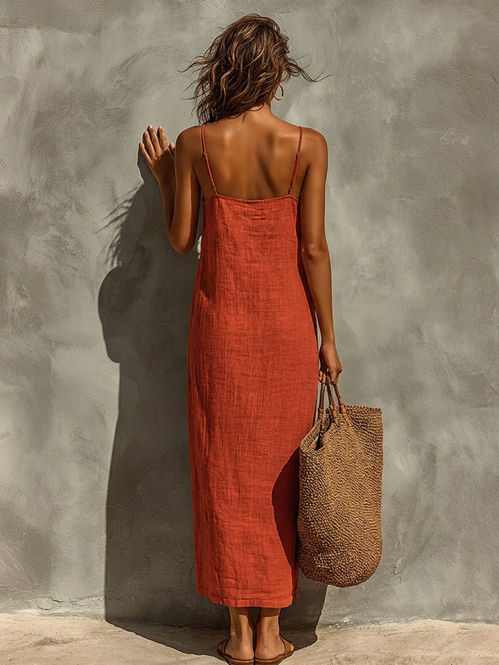 Red Cotton Dress