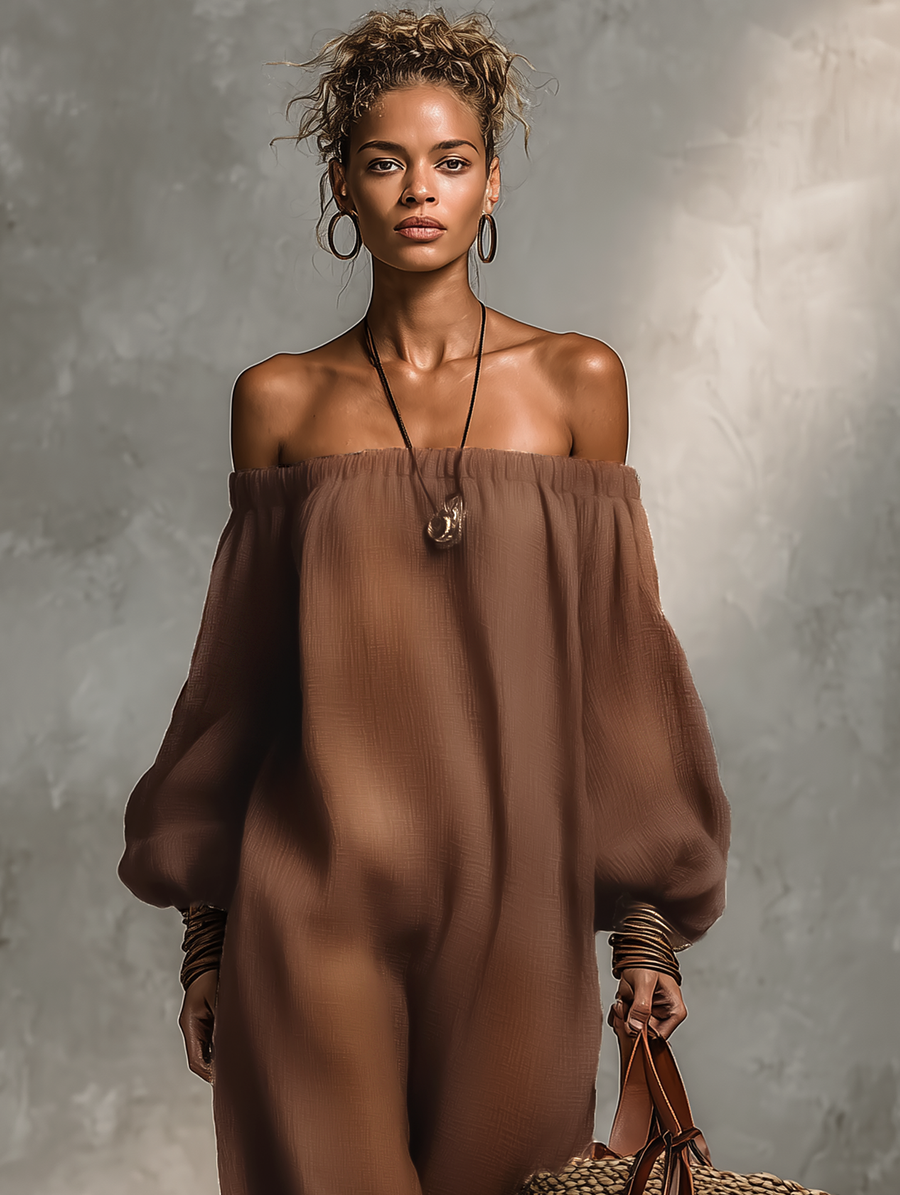 Linen Blend Jumpsuit