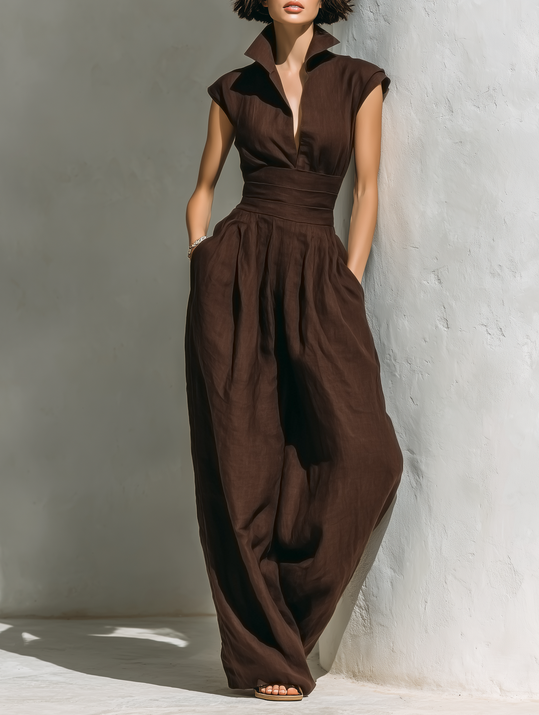 Linen Blend Jumpsuit