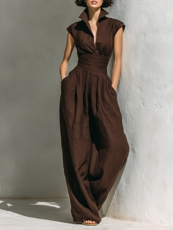 Linen Blend Jumpsuit