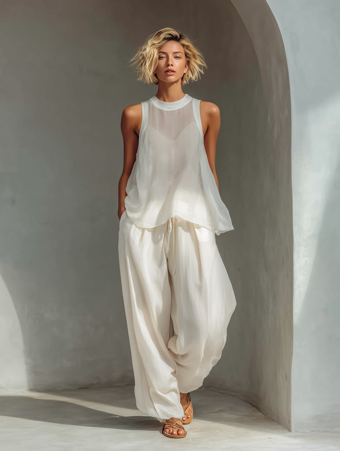Chiffon Top & Trousers