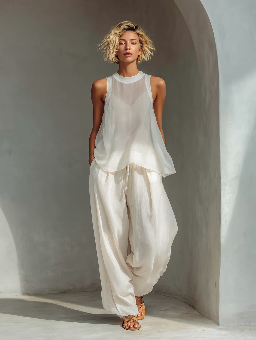 Chiffon Top & Trousers
