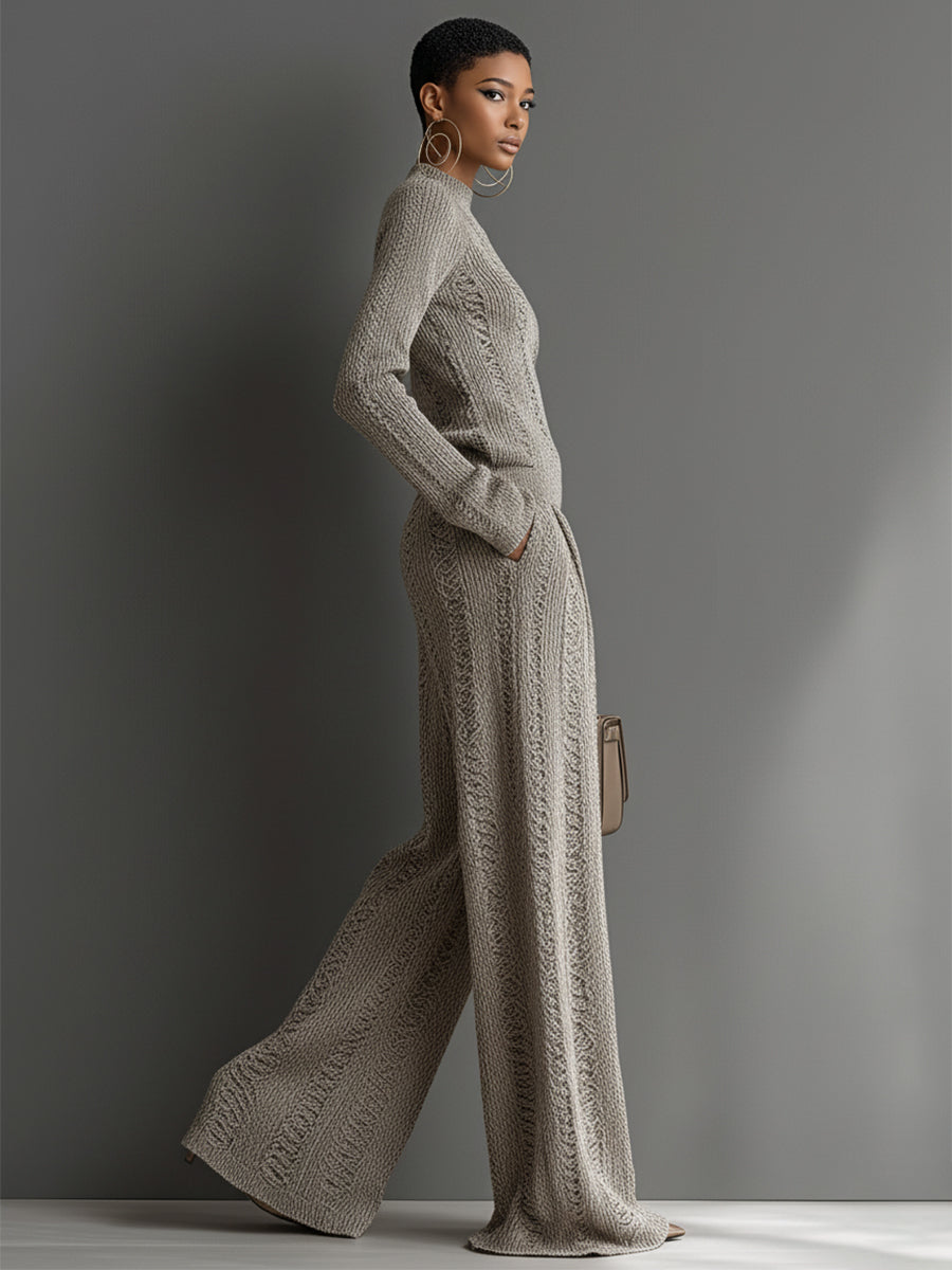 Taupe Knit Set