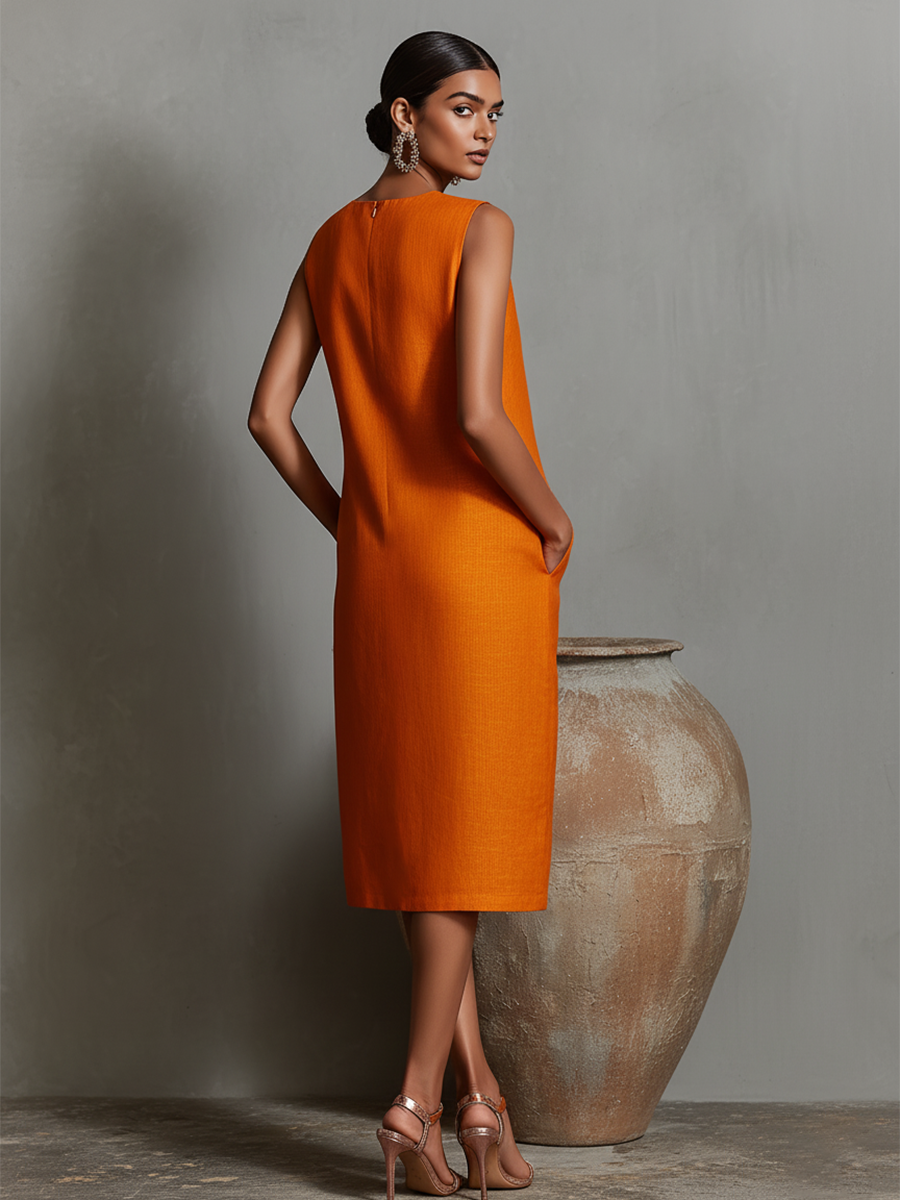 Linen Shift Dress